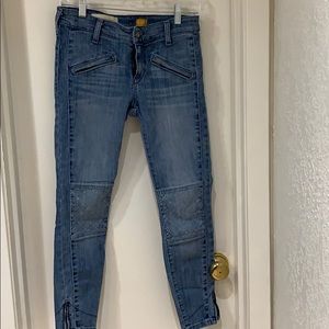 Pilcro moto-style cropped denim